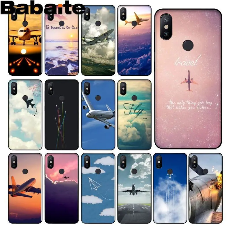 

Babaite Travel Paris Aircraft airplane Phone Cover case For redmi 5plus 5A 6pro 4X note5A note4x note6pro 6A Mobile Cases