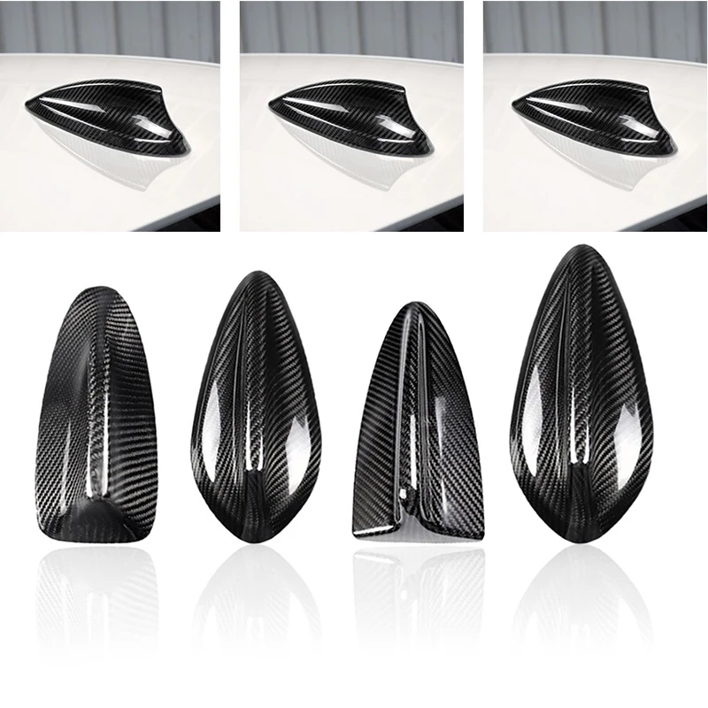 

Real carbon fiber for BMW shark antenna cover E46E90E92 M3E60E61F15F20F45F46F48F49F16F26F85F86F10F11F18M5Car Styling Accessories