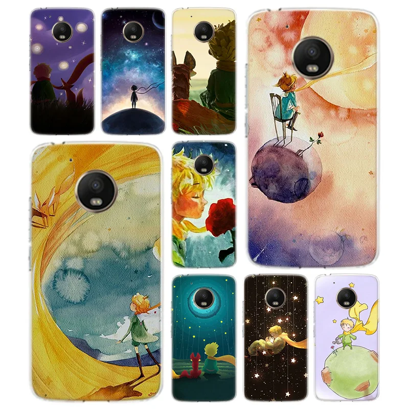 

Lovely the Little Prince fox TPU Phone Case For Motorola Moto G7 G6 G5S G5 E4 Plus G4 E5 Play Gift Pattern Coque Cover Shell