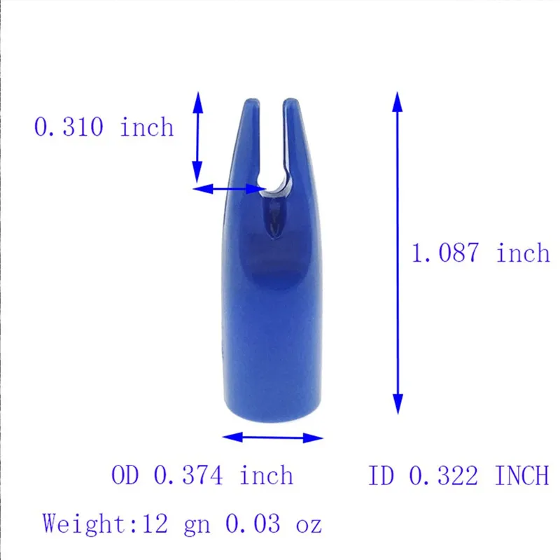 50 шт. хвостовик стрелы для стрельба из лука пластик Nock Pin Красочные пластиковые nock стрела хвост подходит 8 мм Стрелы Вал для тренировок стрельба аксессуары - Цвет: Color6