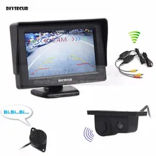 DIYSECUR Wireless 4 3 Inch TFT LCD Car Monitor Waterproof Parking font b Radar b font