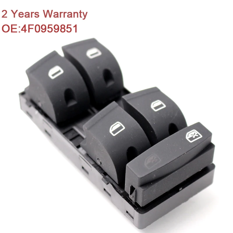 4F0959851 Driver Side Master Window Control Switch Button 4F0 959 851 f