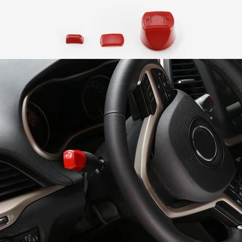 

Car Steering Wheel Rocking Bar Case Cover Trim 3pcs For Jeep Cherokee 14-17