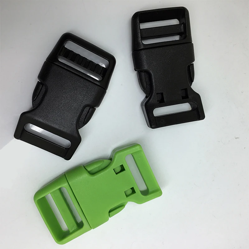 100pcs per lot high quality 25mm curved plastic side release buckles
