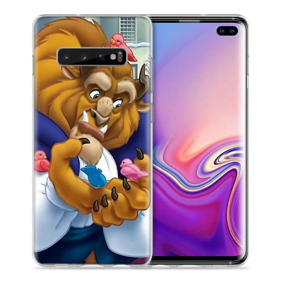 Красавица и чудовище чехол для Samsung Galaxy S8 S9 S10 5G S10e S7 Note 8, 9, 10, J4 J6 плюс J5 J8 J3 силиконовые Роскошные Чехлы для телефона