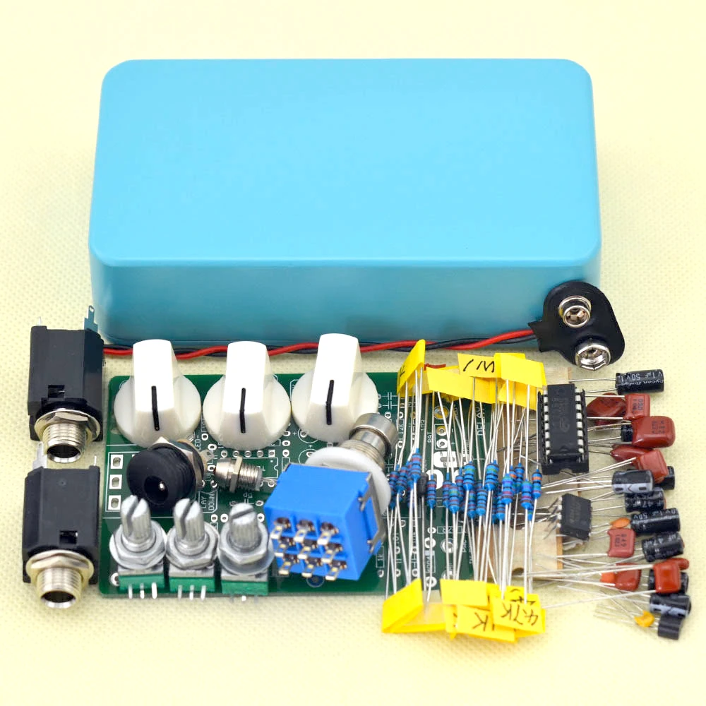 Nuevo Kit de Pedal de efecto analógico de retardo de guitarra DIY con 1590B kits de pedal de alta calidad Nuevo Kit de Pedal de efecto analógico de retardo de guitarra DIY con 1590B kits de pedal de alta calidad