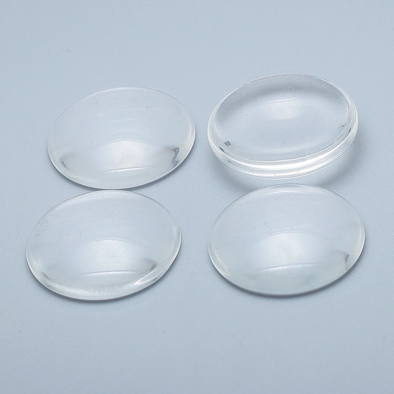 25mm Round Clear Glass Cabochons Jewelry Findings & Components G