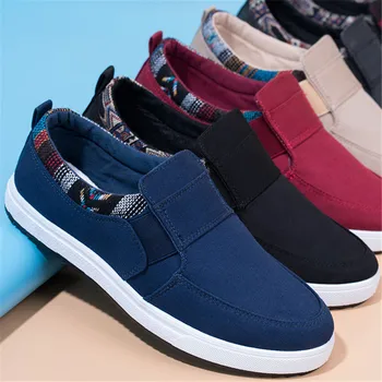 

Men Canvas Shoes 2019 Fashion Solid Color Men Vulcanized Shoes Lace-up White Casual Shoes Men Sneakers High quality classic new