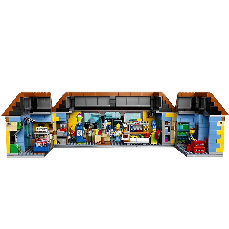 LP 16004 Симпсоны KWIK E MART + 16005 Симпсон семейная модель строительные блоки для детей