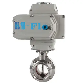 

2" Stainless Steel 304 Sanitary Electric Butterfly Valve Tri Clamp 220VAC