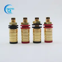 2PAIRS CMC 838S OFC amplifier output terminal sockets gold plated binding posts For CD Player Speaker Vacuum Amplifier DAC