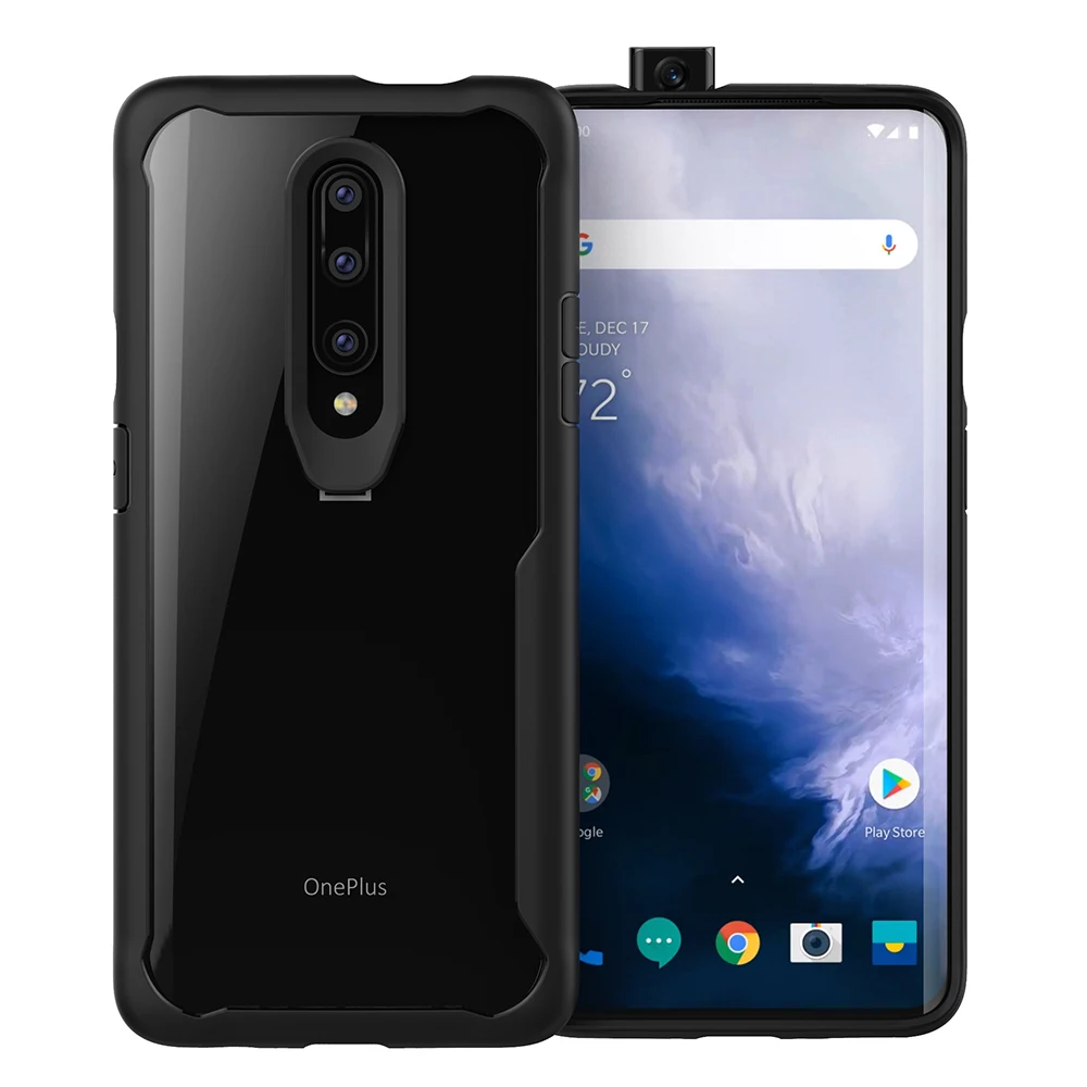 

For Oneplus 7 Pro Phone Case Slim Hard Transparent Back for Oneplus 7 Pro Cover TPU Bumper Thin Shockproof Clear Casings