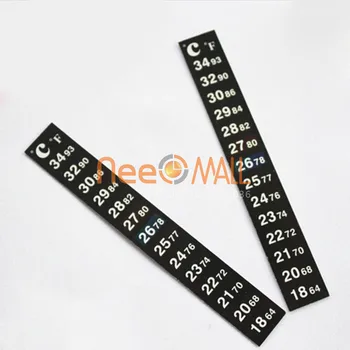 

2pcs Aquarium Temperature Thermometer Sticker Digital Dual Scale Color Changing Repitle Fish Tank Stick-on Temperature Meter