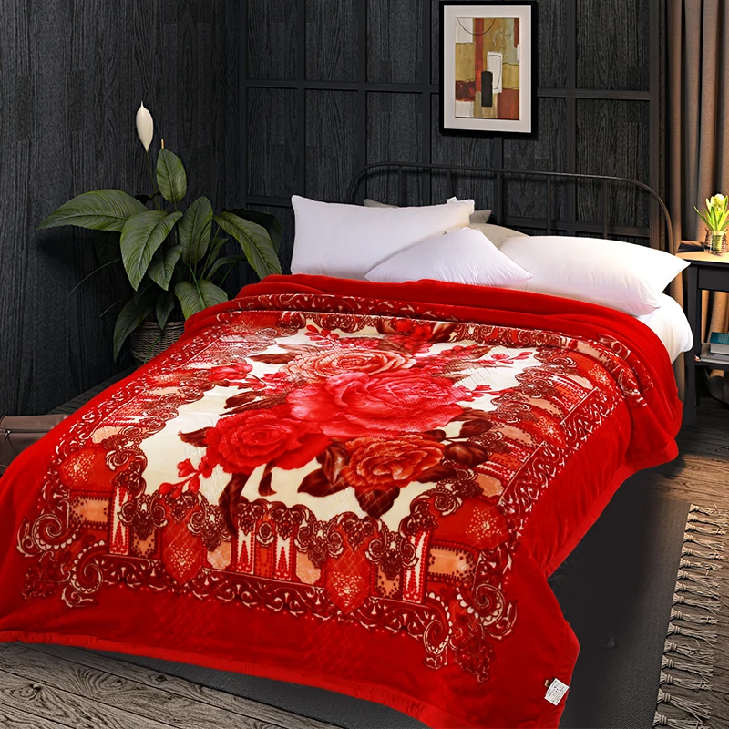 ARNIGU Classic style winter thick Throw/Quilt soft plaids Double face