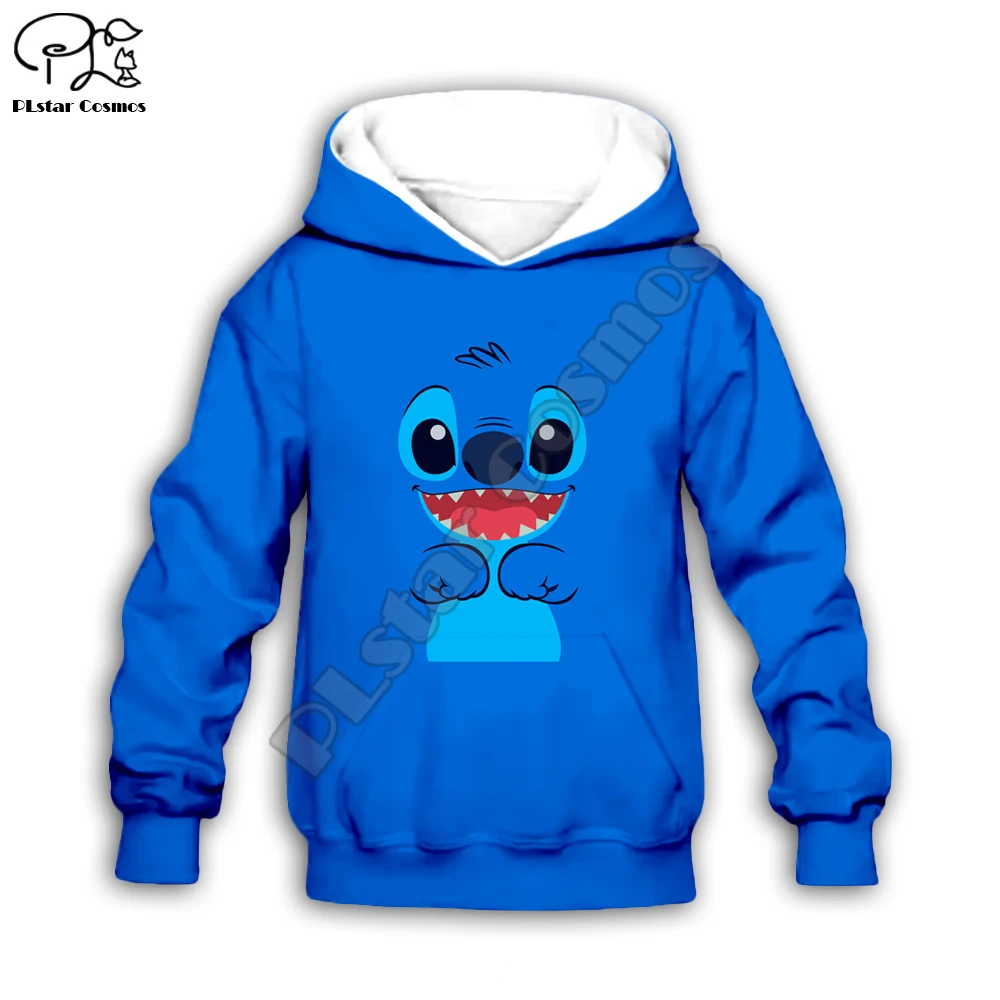

Anime child set boy girl clothing kawaii Lilo Stitch 3d print Kids Cartoon blue Hoodies/zipper/sweatshirt/tshirt/shorts/pant