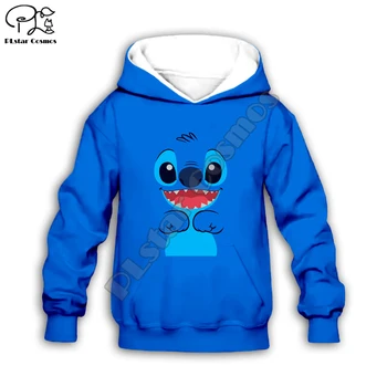 

Anime child set boy girl clothing kawaii Lilo Stitch 3d print Kids Cartoon blue Hoodies/zipper/sweatshirt/ shirt/short /pant