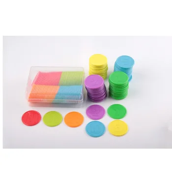 

160PCS/SET PP Plastic 38mm Poker Chips Education Plastic Chips