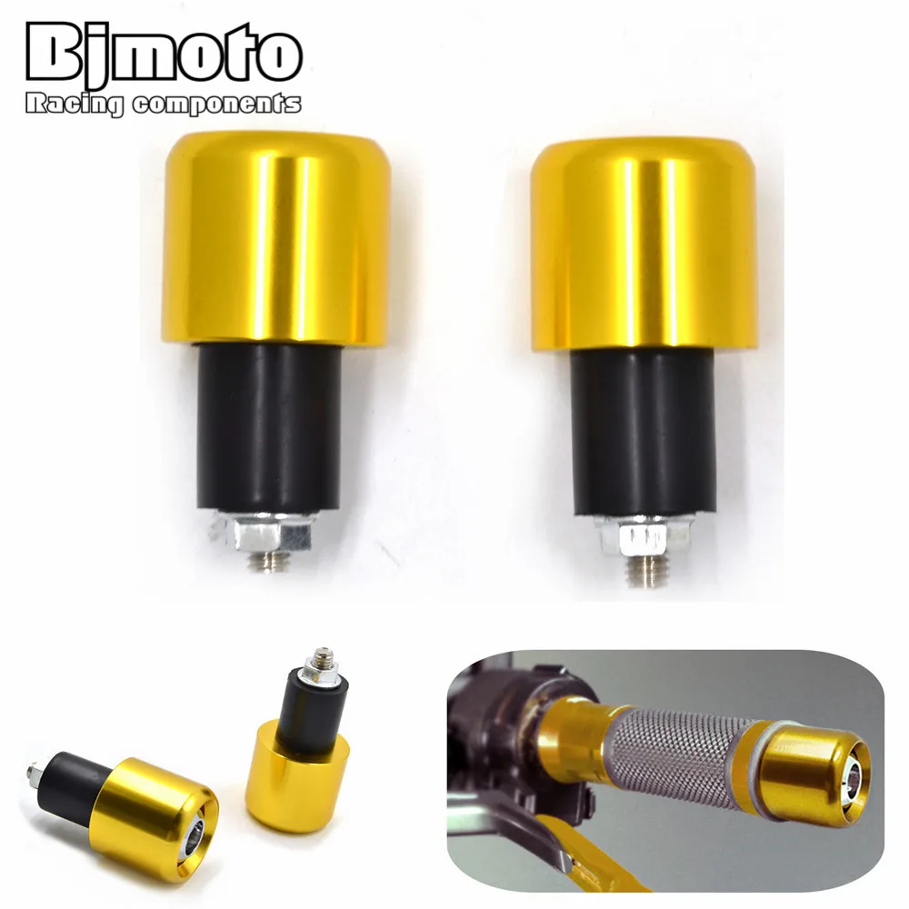 

7/8" Motorcycle Anti Vibration Handle Bar End Plug Grip Ends Caps 22mm For Honda cbr yamaha mt07 kawsaki suzuki