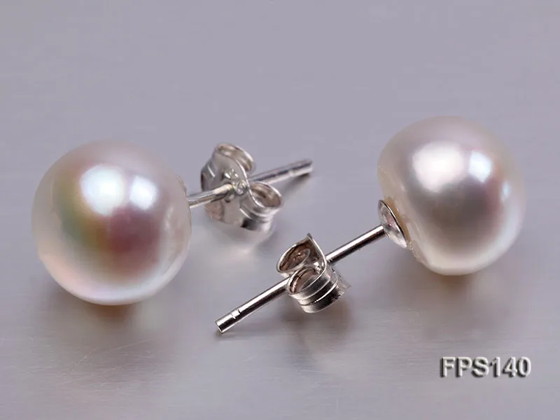 JYX ожерелье из натурального жемчуга 9,0-10,0 мм белый культивированный пресноводный жемчуг ожерелье браслет и серьги набор