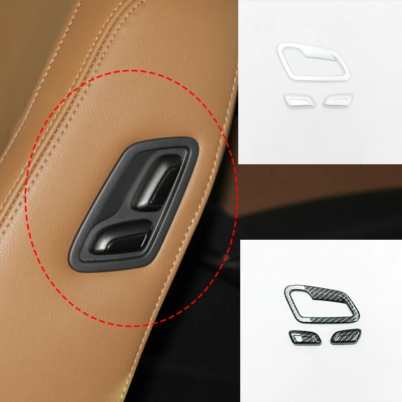 

For Skoda Superb Car Styling Auto Accessories 2016 2017 2018 ABS Chrome Copilot Car Seat Adjustment Switch Cover Trim