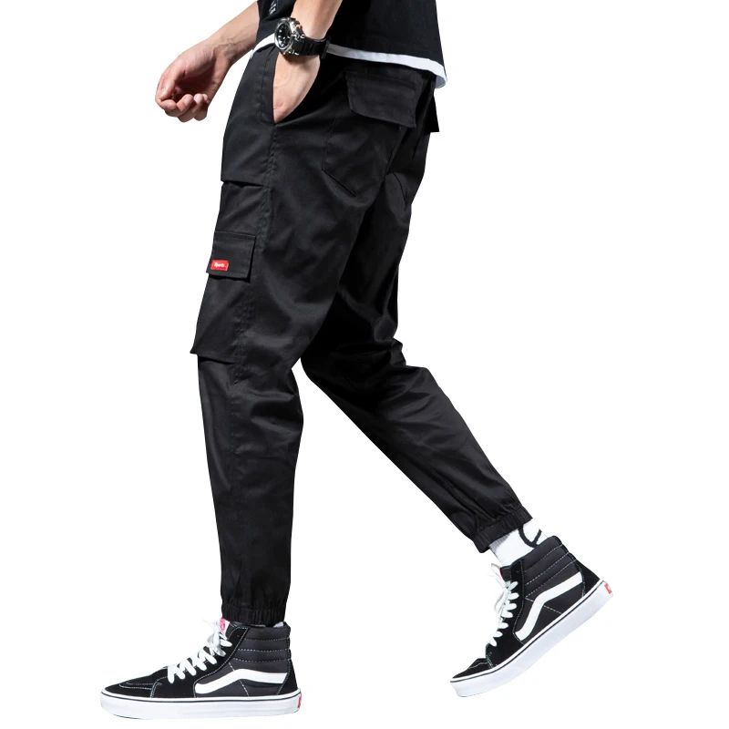 

New Fashion Joggers Trousers Hip Hop Casual Male Tatical Casual Streetwear Pants Men's Side Pockets Cargo Harem Pants