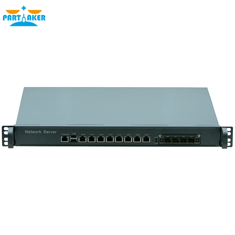 Partaker F8 1U маршрутизатор для ПК с процессором I3 4160 8 портов Gigabit Lan 4 SPF PFSense ROS 2G ram 8G SSD