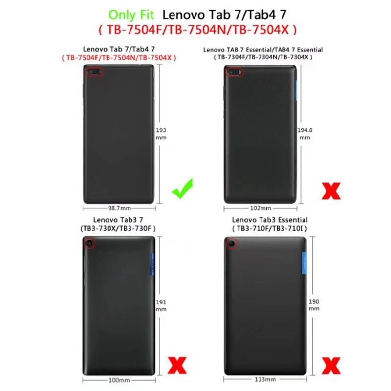 Магнитный Тонкий чехол из искусственной кожи для lenovo Tab 7 tab7 TB-7504x tb-7504f 7 дюймов чехол для планшета для lenovo tab 4 7 чехол для планшета