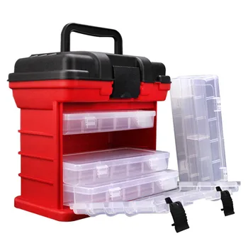 

Portable Fishing Tackle Box 5 Layers Multifunction Sea Boat Storage Case Fishing Tool Accessory Box