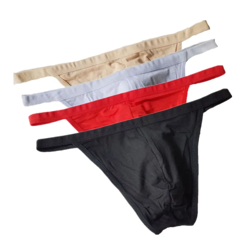 

Brand Man Thong Panties Sexy Underwear Jockstraps Solid Men Lingerie Bedtime Underpant Gay Pouch G-string