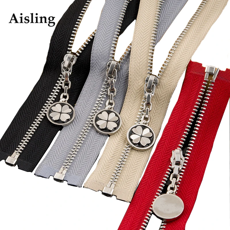 

Aisling 40cm 70cm Silver Tooth Metal Zipper For Sewing Zip Garment Accessories Jeans Zippers DIY Tools Zipper D600