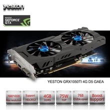 Yeston GeForce GTX 1050 Ti GPU 4GB GDDR5 128 bit Gaming Desktop computer PC support Video Graphics Cards PCI-E X16 3.0