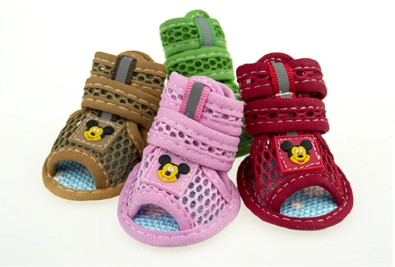 Buy J1 Cute 4pcs/lot Pet dogs Cats Shoes Spring Summer