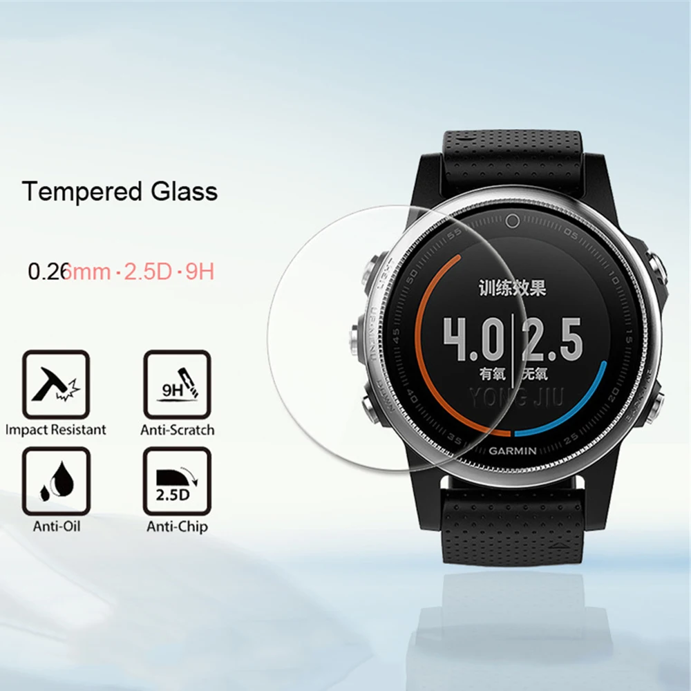 

For Garmin Fenix 5 5S Tempered Glass 9H 2.5D Premium Screen Protector Film Guard For Garmin Fenix5 / Fenix5s Smart Watch