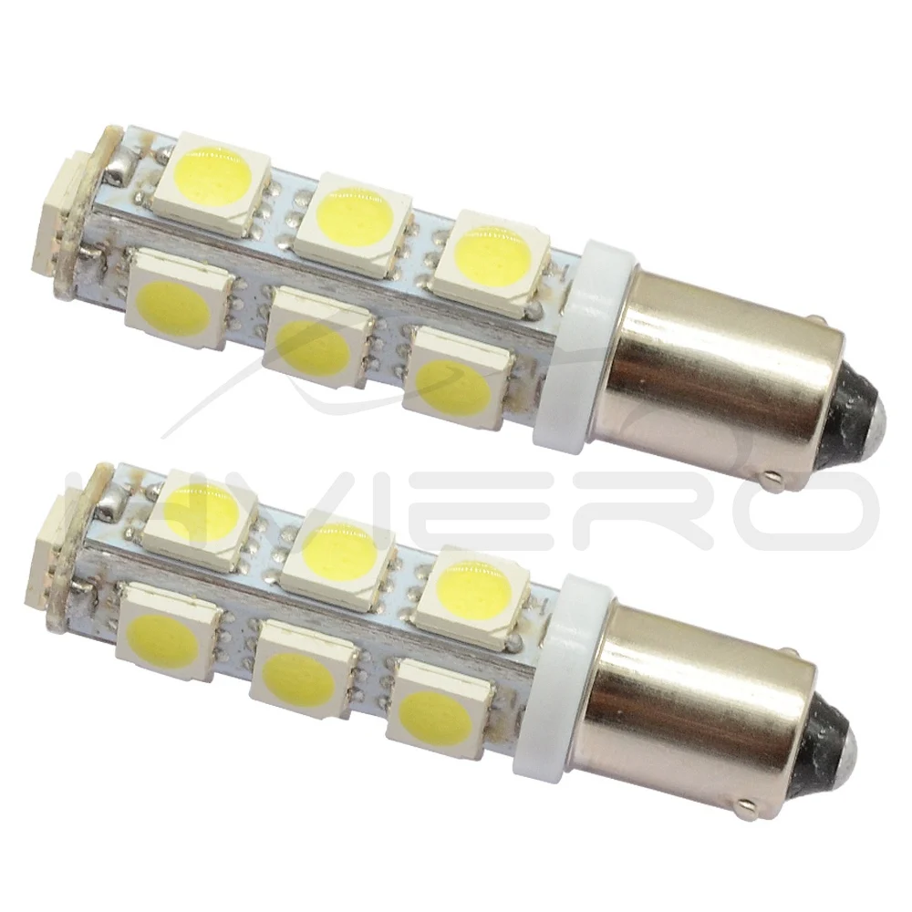 T11 Ba9s T4W 5050 13smd Белый Автомобильный светодиодный габаритный фонарь, светильник для номерного знака, фестон, купольная лампа, дверная лампа, Dc 12 v, парковочный клиновидный светодиодный