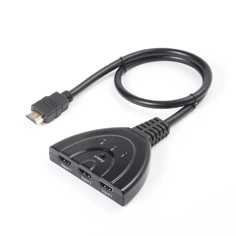 3 Port Hdmi 1080p 3:1 Switcher Adapter For Connecting Multiple Devices To 1  Tv - Pc Hardware Cables & Adapters - AliExpress