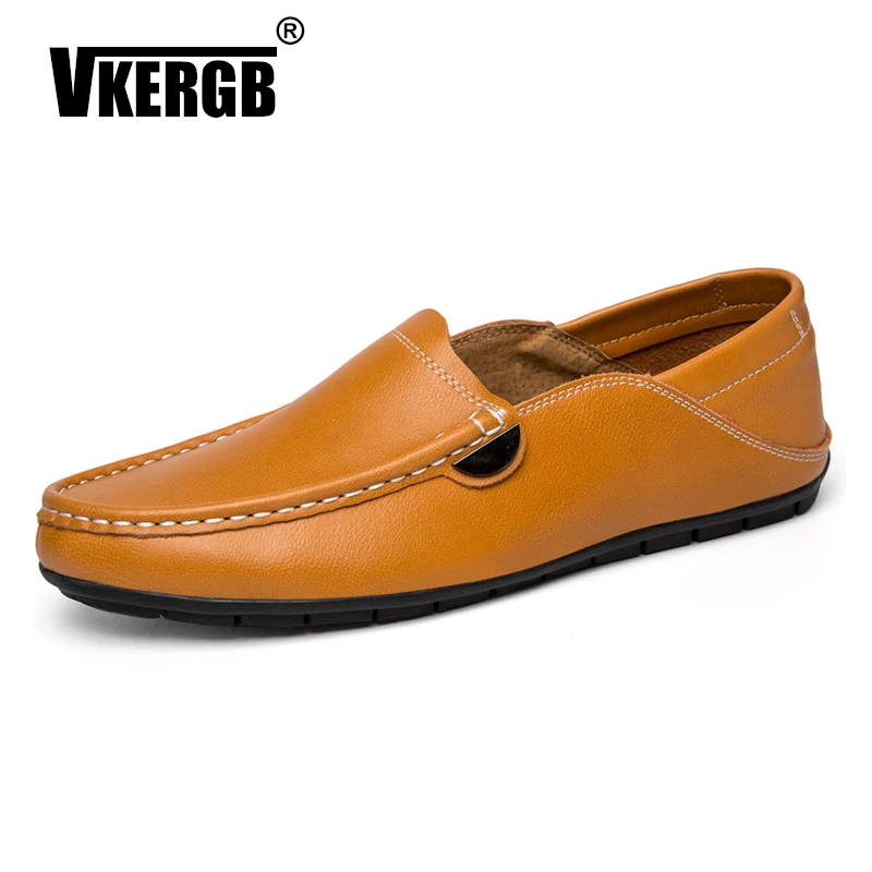 Barco Slipon Estilo Couro Mocassim Vaca Sapatos green Mocassins Black Plana brown Sapatas Homens Vkergb Calçado Genuíno De Dos FHx4ROB