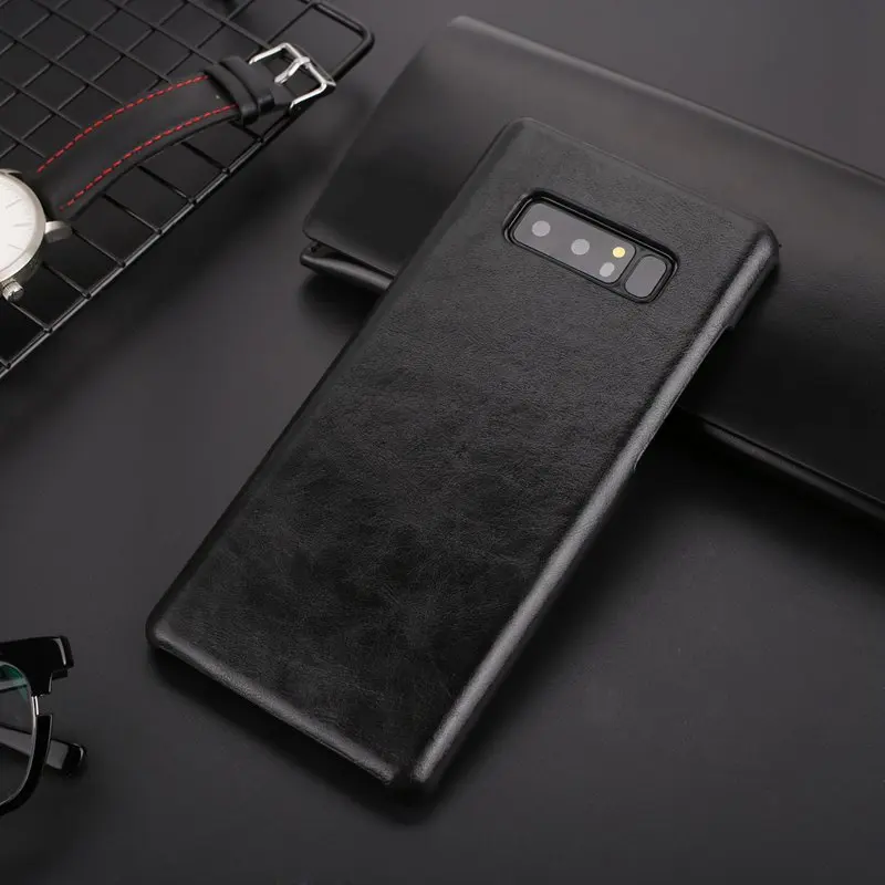 

Frosted Genuine Leather Case For Samsung Galaxy Note 8 Luxury Back Cover Protective Coque For Samsung Galaxy Note 8 Case Fundas