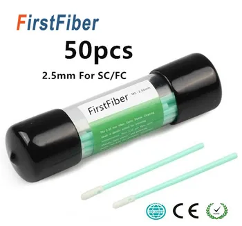 

fiber cleaning rod Fiber Optic Cleaning Sticks Fiber Optic swabs For 1.25mm/2.5mm Connectors/ adaptors, 50PCS/bottle
