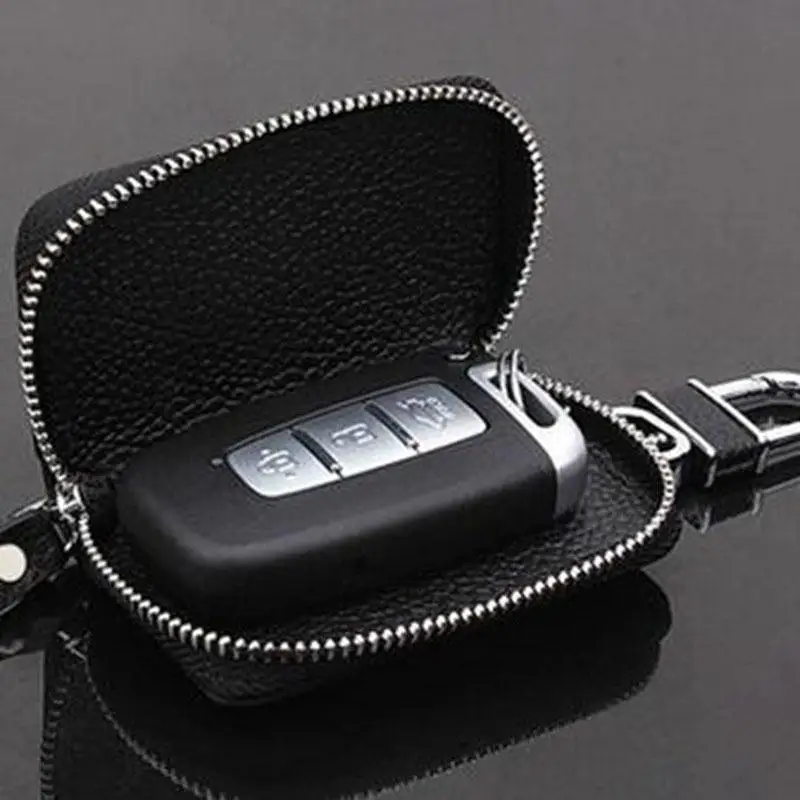 PU Leather Keychain Car Key Wallets Men Women Key Holder Housekeeper Keys Organizer Zipper Case General Models Wallet key case cover key case keychain holder