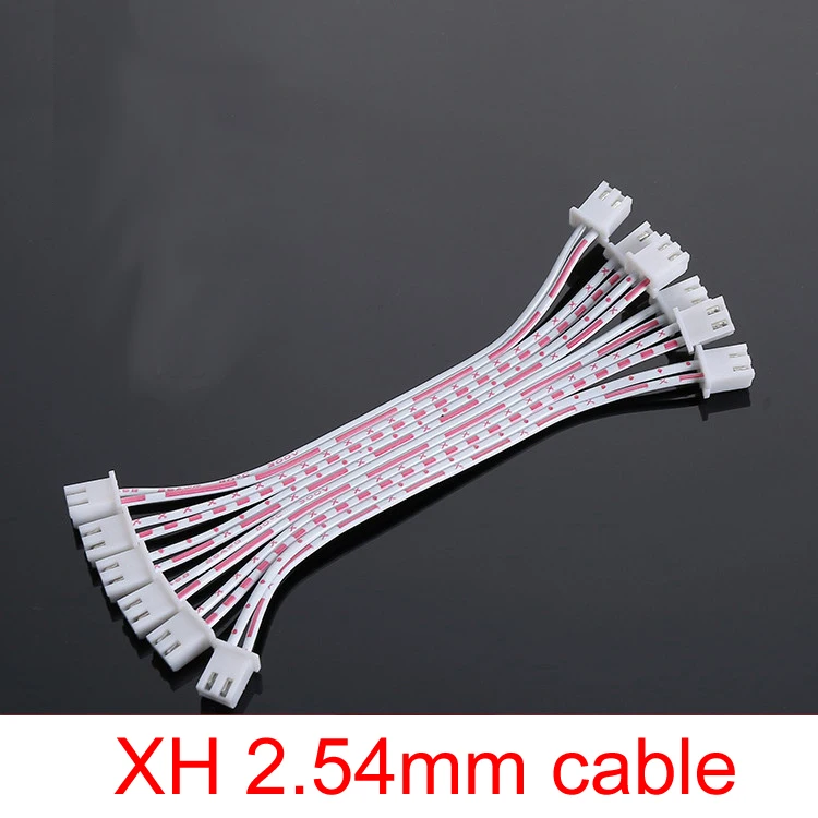 

50cm Custmoer Design XH 2.54mm 2P 3P 4P 5P 6P 7P 8P 9P 10P 12P male connector with cable 20pcs