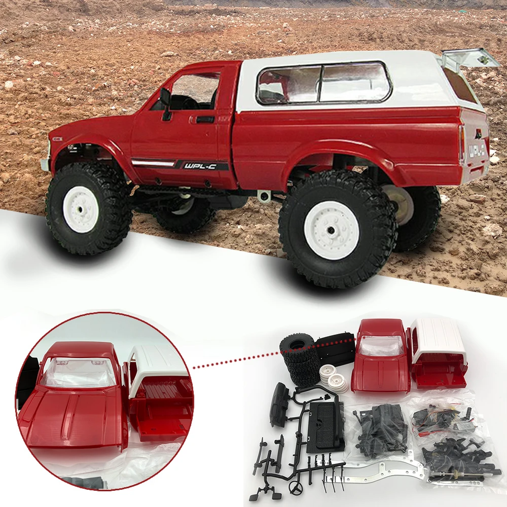 WPL 1:16 C24 RC автомобиль 4WD радио управление внедорожный мини автомобиль RTR и комплект Рок Гусеничный электрический багги движущаяся машина RC Автомобили Дети играть автомобиль