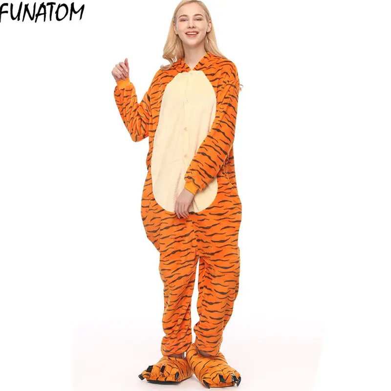 Пижама женская Панда Тигр kt kola kigurumi тигр животное пижама Хэллоуин Аниме adultos franela