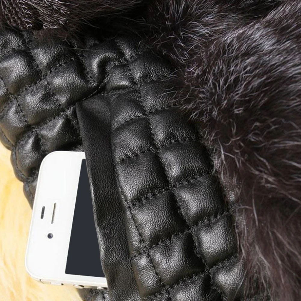 Жилет женский зимний из натуральной кожи без рукавов|fur coat|fur vestleather fur coat |