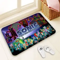 Популярные пользовательские Sonic коврик домашнего декора 100% полиэстер шаблон дверной коврик для ног pad SQ00722-@ H0665
