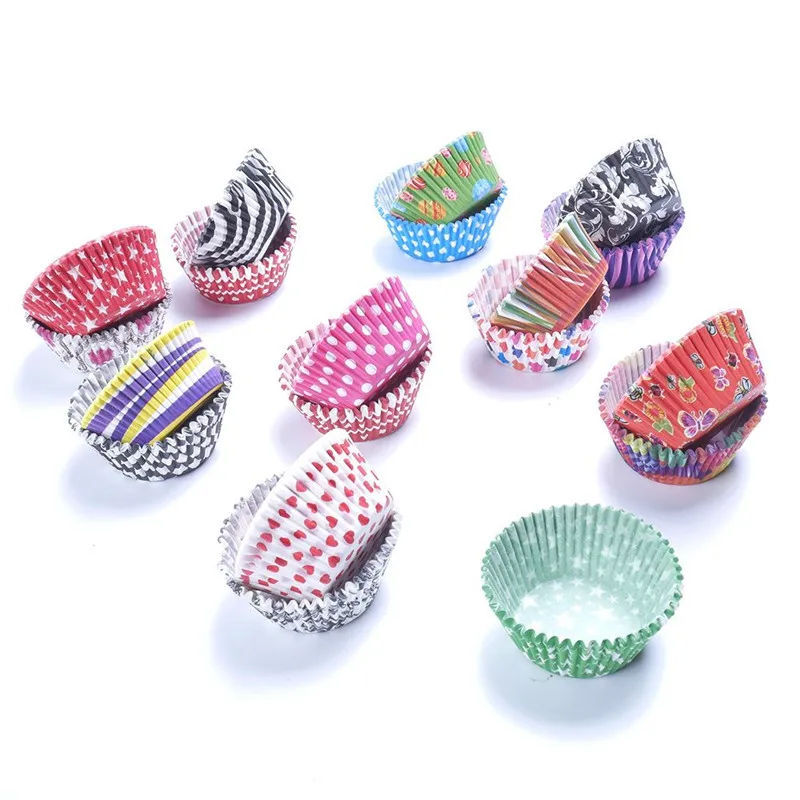 100 Pcs High Quality Muffins Cupcake Paper Cups Wrappers Baking Muffin Box Cup Case DIY Party Tray Cake Mold Kitchen Accessories 100 Pcs High Quality Muffins Cupcake Paper Cups Wrappers Baking Muffin Box Cup Case DIY Party Tray Cake Mold Kitchen Accessories