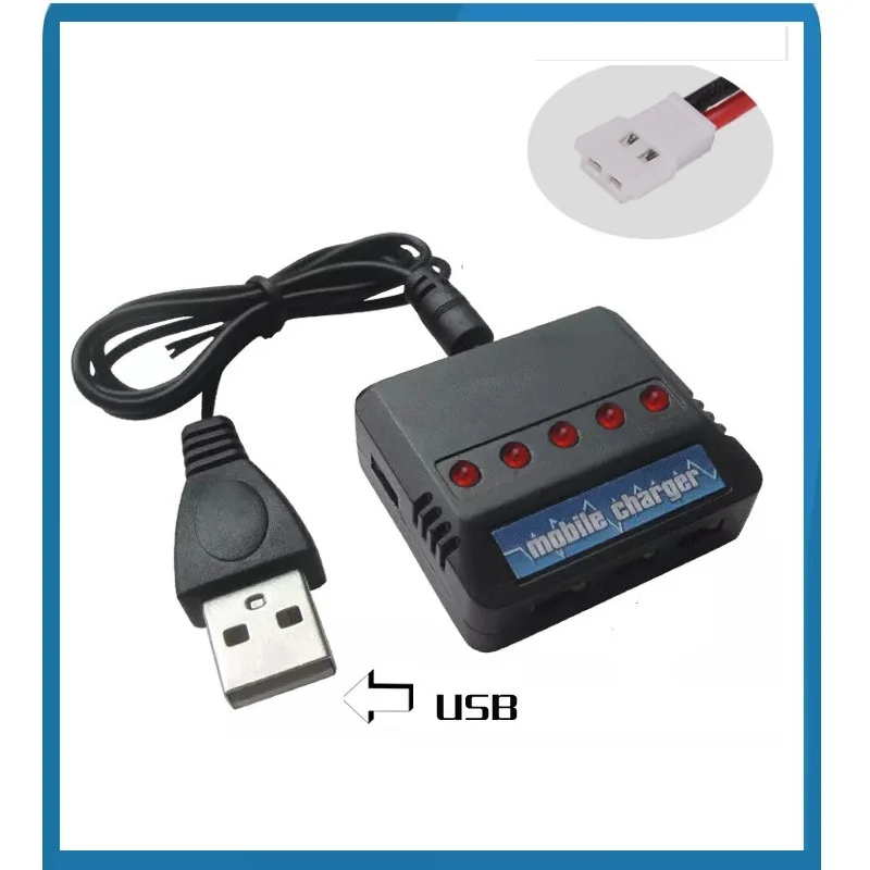 5 в 1 3,7 в адаптер литий-полимерных аккумуляторов Зарядное устройство USB интерфейс для Syma X5HC X5HG X5HW X5A-1 в комплект не входит только зарядное устройство USB