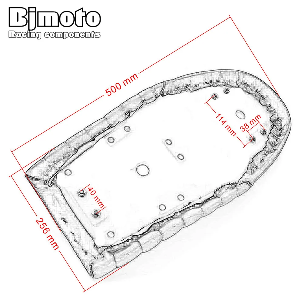 Винтажное мотоциклетное седло Hump для Honda CG125 CB450 CB500 CB550 CB650 CB750 GN250 SR125 SR250 SR400|harley custom