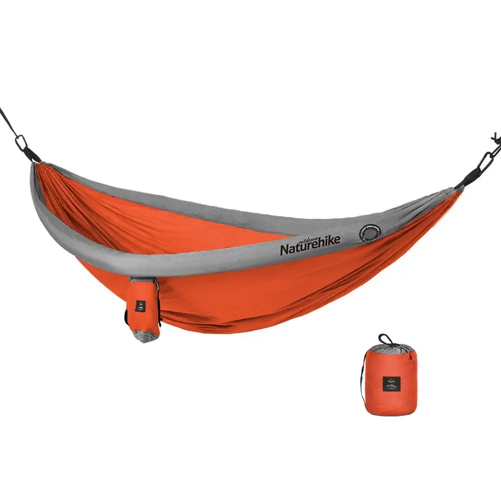 NatureHike открытый Крытый надувной трубчатый гамак спальный тент одиночный двойной подвесной тент общежитии подвесное кресло - Цвет: Оранжевый