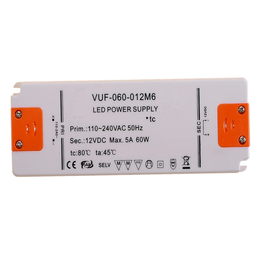 LED Transformer 265V TO DC 12V,Driver Supply Constant Voltage Power for Lights