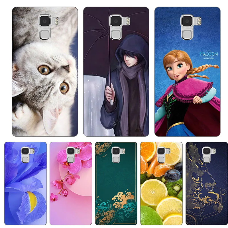 

Cute Fashion Flower Case For Huawei Honor 7 5.2" Honor 7 Premium Cases Pattern Printed Phone Cover Fundas Matte Animal Shell